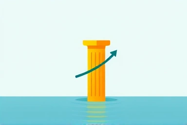 Symbol of financial security and rising deposit protection.